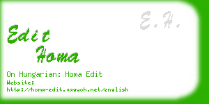 edit homa business card